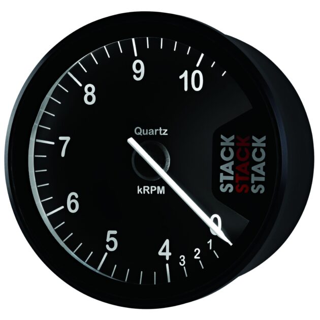 TACHOMETER, CLUBMAN, 80MM, BLACK, 0-4-10.5K RPM