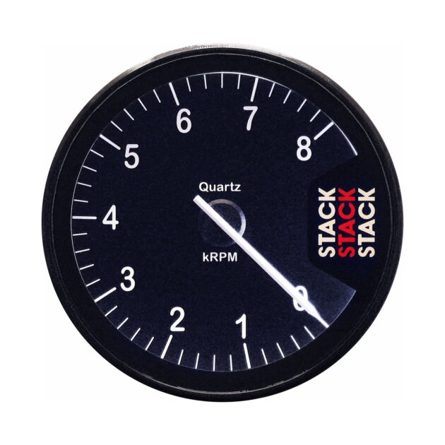 TACHOMETER, CLUBMAN, 80MM, BLACK, 0-8K RPM