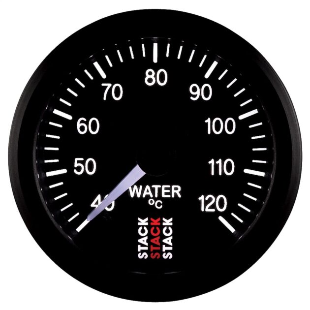 WATER TEMP, PRO STEPPER MOTOR, 52MM, BLK, 40-120 Celsius, 1/8 in. NPTF MALE