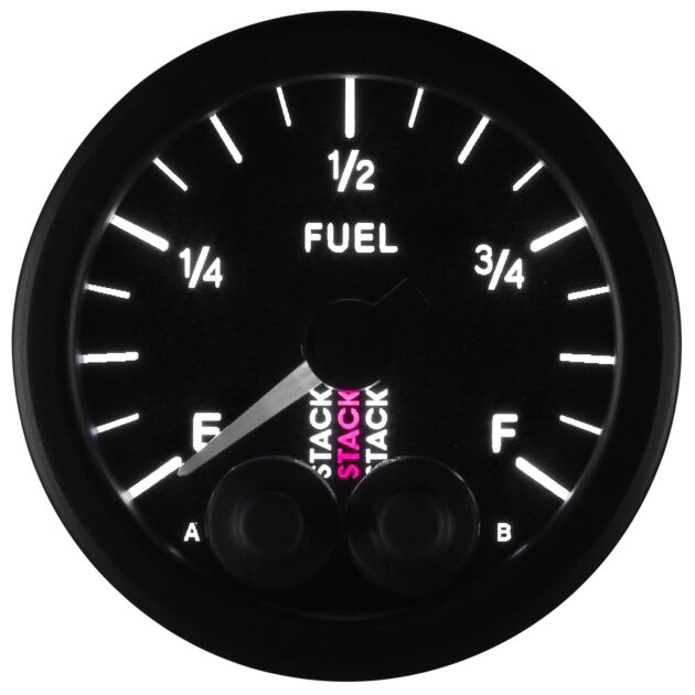 2-1/16 in. FUEL LEVEL, PROGRAMMABLE 0-280 O, STACK PRO-CONTROL BLK