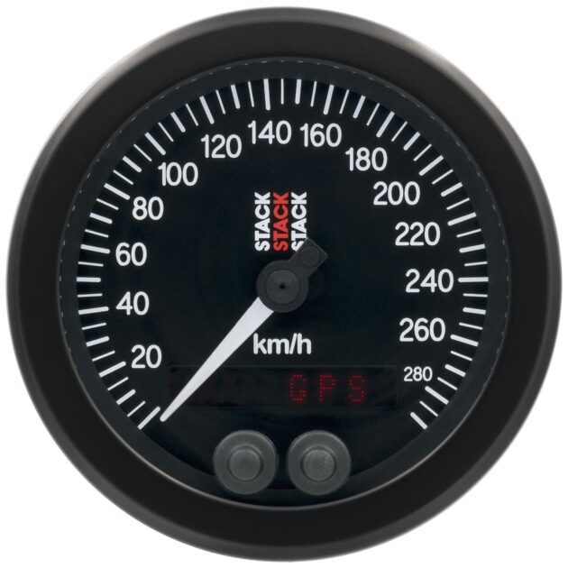 88MM SPEEDOMETER, 0-290 KM/H, STACK BLK