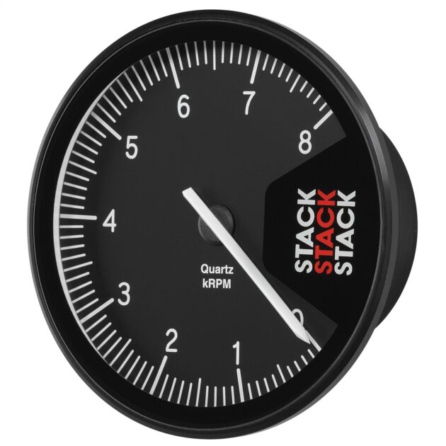 TACHOMETER, PROFESSIONAL, ACTION REPLAY, 125MM, BLK, 0-8K RPM