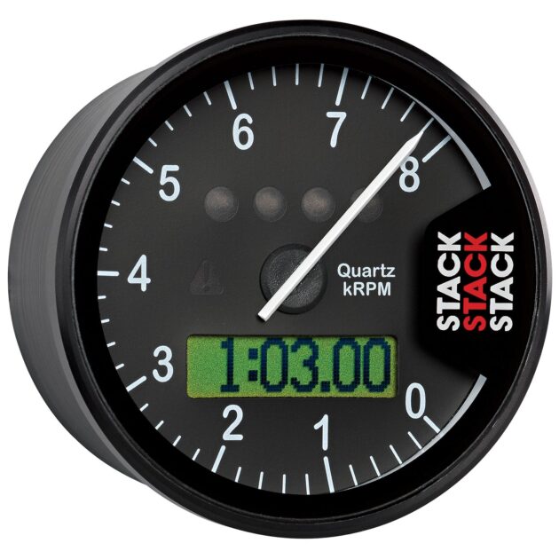 DISPLAY TACHOMETER, WHITE, 0-8K RPM