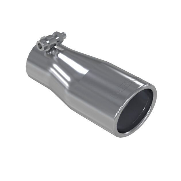 MBRP Exhaust Tip; 3 in. O.D. Oval 2in. inlet 7 1/16in. length; T304