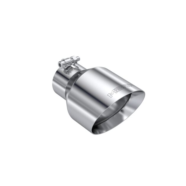 MBRP Exhaust Tip; 5in OD Out; 3in ID; 8in Length; Angle Cut; Dual Wall; T304