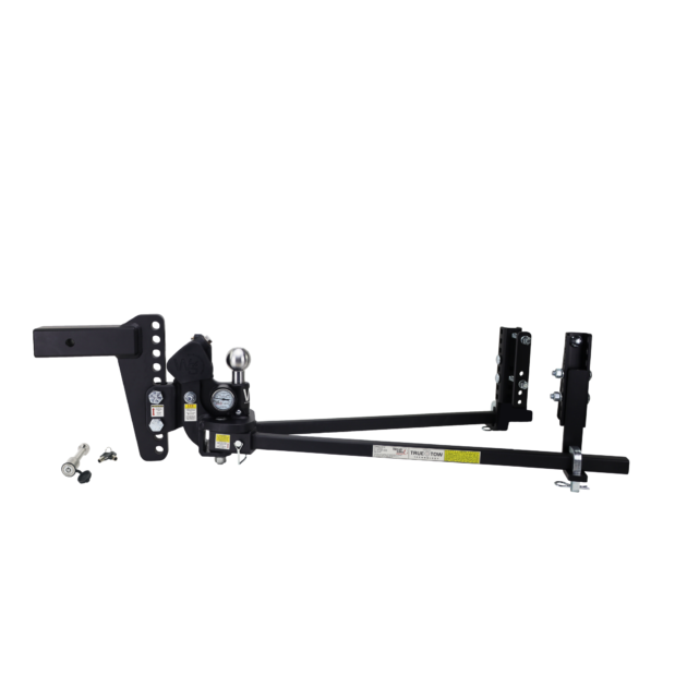 TrueTow Middle Weight Weight Distribution 8" Drop, 2.5" Receiver 8.5K GTWR w/ Keyed alike Hitch Pin