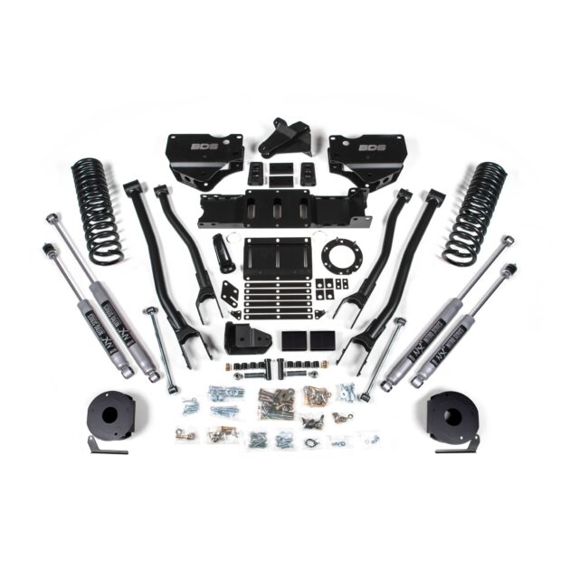 4 Inch Lift Kit w/ 4-Link - Ram 2500 w/ Rear Air Ride (19-24) 4WD - Diesel