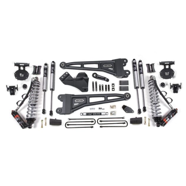 4 Inch Lift Kit w/ Radius Arm - FOX 2.5 Performance Elite Coil-Over Conversion - Ford F250/F350 Super Duty (05-07) 4WD - Diesel