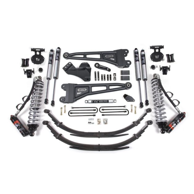 4 Inch Lift Kit w/ Radius Arm - FOX 2.5 Performance Elite Coil-Over Conversion - Ford F250/F350 Super Duty (05-07) 4WD - Diesel
