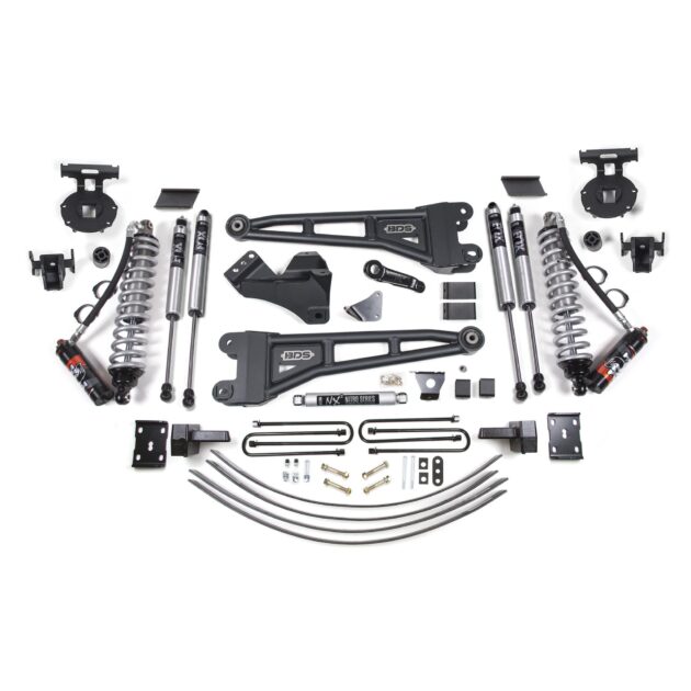 6 Inch Lift Kit w/ Radius Arm - FOX 2.5 Performance Elite Coil-Over Conversion - Ford F250/F350 Super Duty (05-07) 4WD - Diesel
