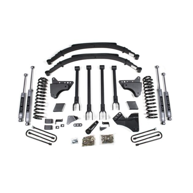 6 Inch Lift Kit w/ 4-Link - Ford F250/F350 Super Duty (05-07) 4WD - Gas