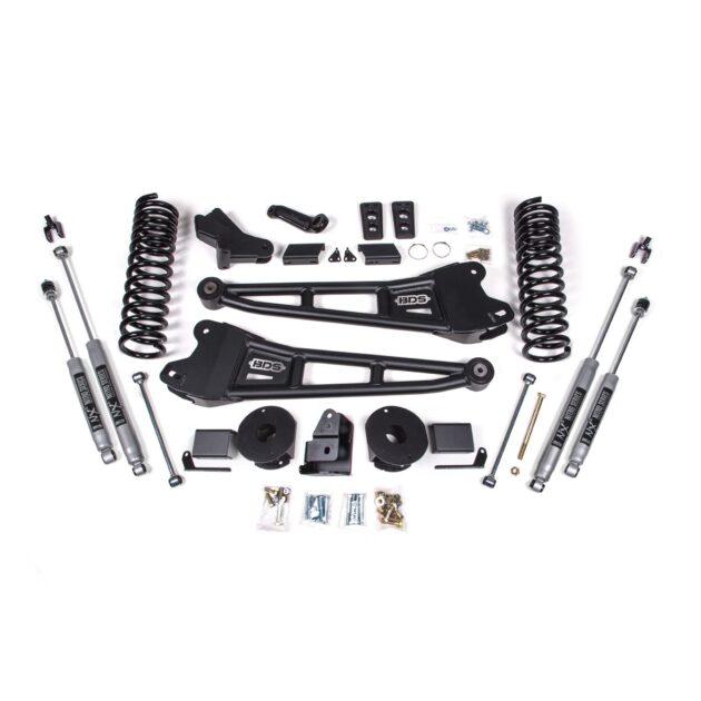 4 Inch Lift Kit w/ Radius Arm - Ram 2500 w/ Rear Air Ride (14-18) 4WD - Diesel