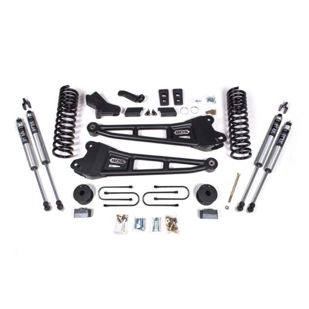 4 Inch Lift Kit w/ Radius Arm - Ram 3500 w/ Rear Air Ride (13-18) 4WD - Diesel