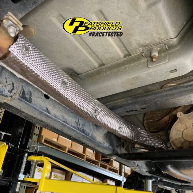 Reduces up to 70% of exhaust heat, Pre-cut installs in minutes, Water resistant