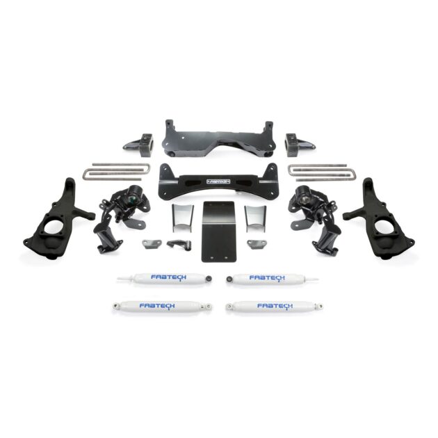 Fabtech 6" RTS SYS W/PERF SHKS 2011-19 GM 3500HD 2WD/4WD