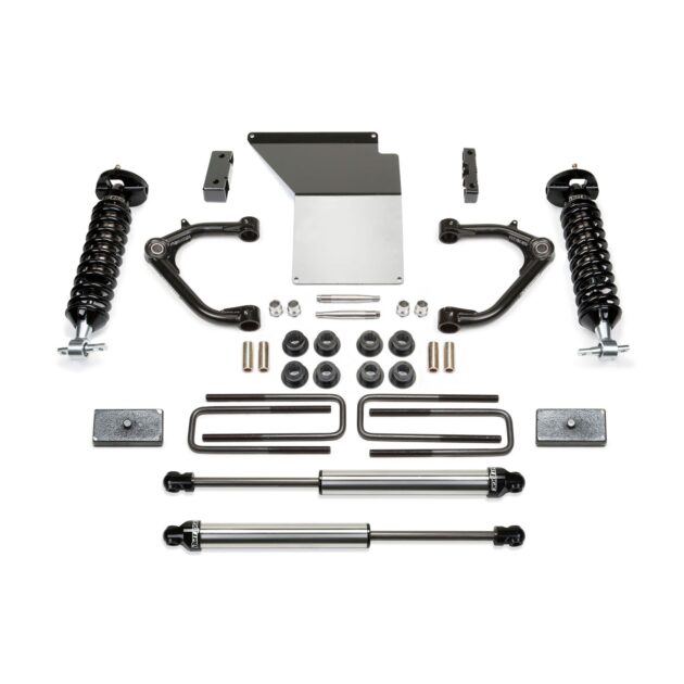 Fabtech 3" UNIBALL UCA SYS W/ DL 2.5 2.25 14-18 GM C/K1500 P/U W/ OE ALM OR STMP STL UCA