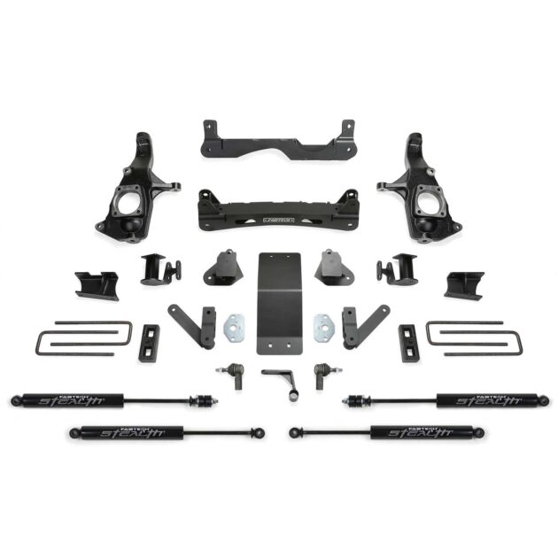 Fabtech 4" BASIC SYS W/STEALTH SHKS 2011-19 GM 3500HD 2WD/4WD