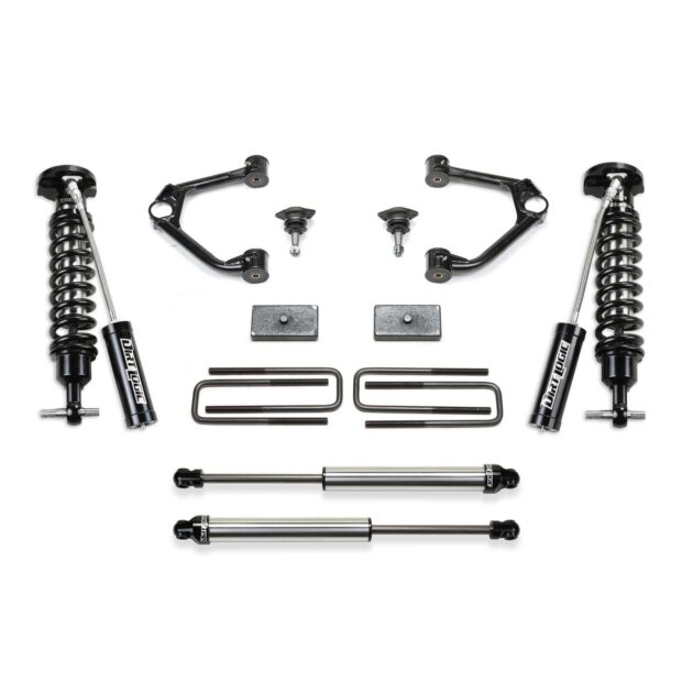 Fabtech 1.5 in. BUDGET SYS W/ DL 2.5 RESI & 2.25 2019-22 GM K1500 P/U W/ TRAIL BOSS/AT4 PKG