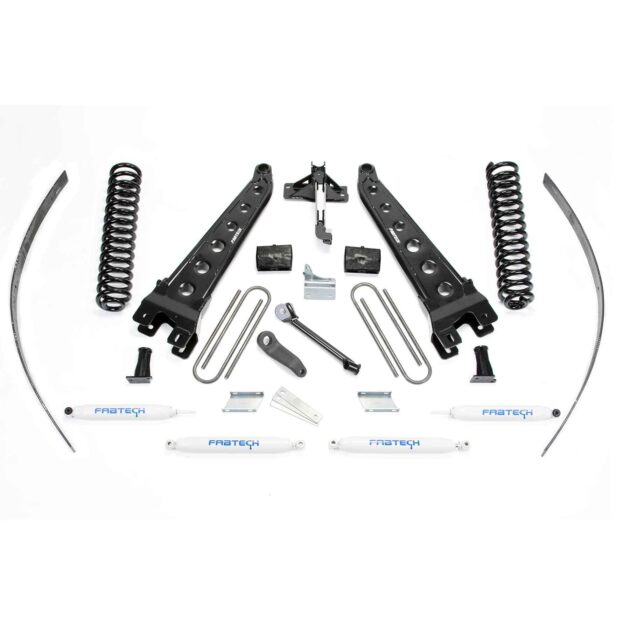 Fabtech 8" RAD ARM SYS W/COILS & PERF SHKS 2008-16 FORD F250 4WD W/FACTORY OVERLOAD