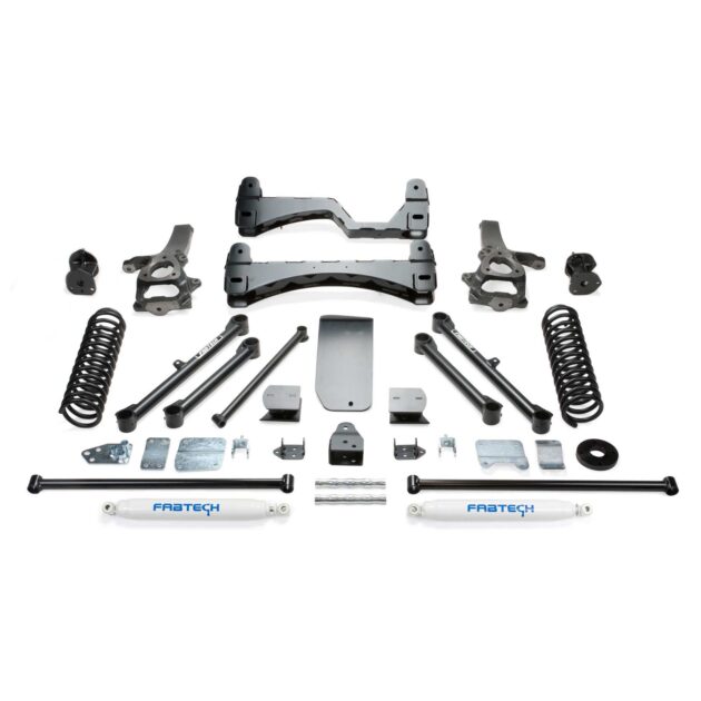 Fabtech 6" BASIC SYS W/PERF SHKS 2009-11 DODGE 1500 4WD