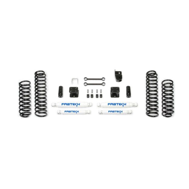 Fabtech 3" SPORT SYSTEM W/ PERF SHKS 2007-18 JEEP JK 4-DOOR