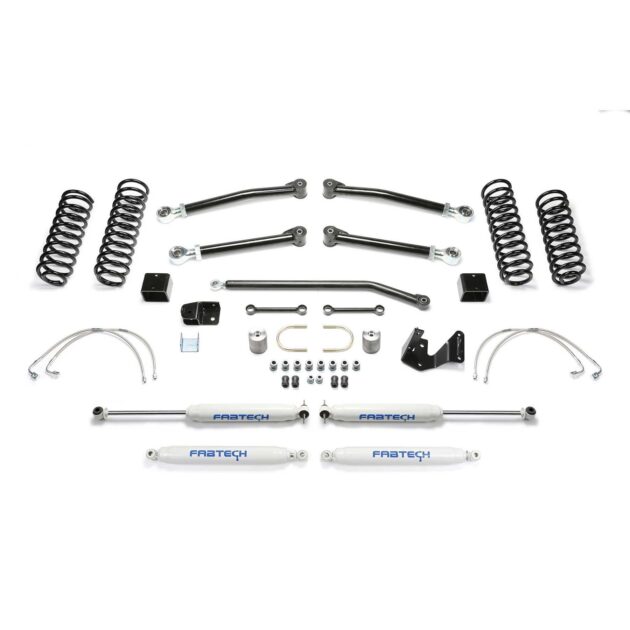 Fabtech 3" TRAIL II W/ PERF SHOCKS 2007-18 JEEP JK 2-DOOR