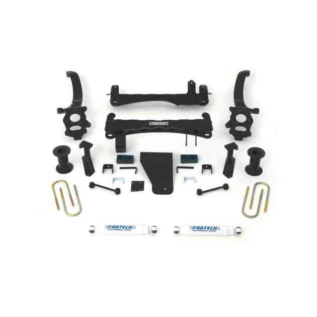 Fabtech 6" BASIC SYS W/PERF SHKS 2014-17 NISSAN TITAN 4WD