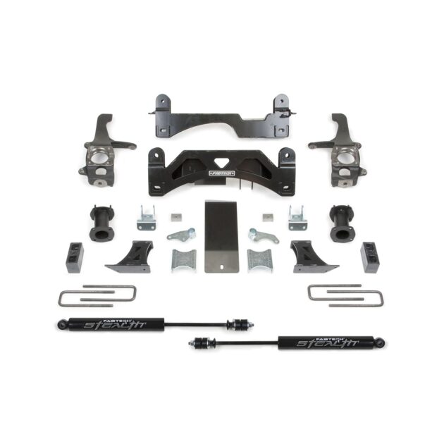 Fabtech 6" BASIC SYS W/C/O SPACERS & STEALTH RR 2016-21 TOYOTA TUNDRA 2WD/4WD