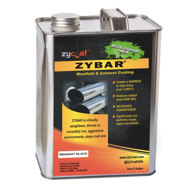 ZyBar Midnight Black high temperature thermal coating Gallon (3.8L) can