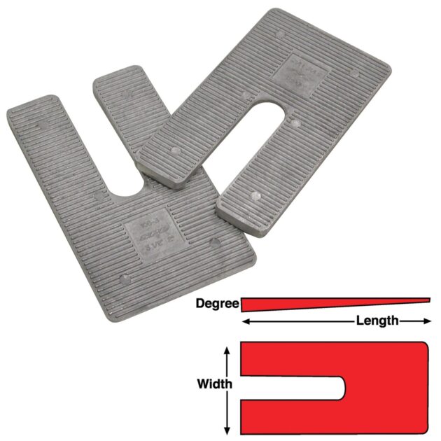 AL SHIMS 3 x 6 x 0.5° (6)