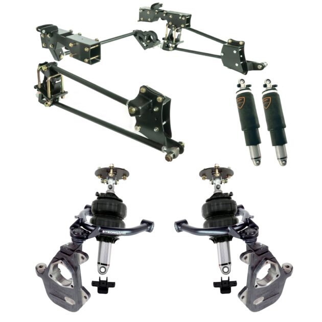 HQ Air Suspension System for 2014-2018 GM 1500 w/ OE stamped steel or alu. arms.