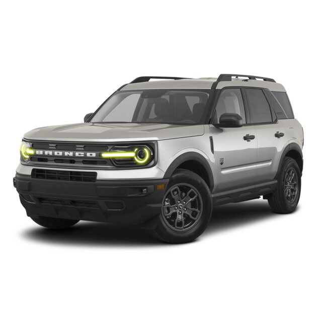 1454-334 - 2021 Ford Bronco Sport ColorSHIFT RGB+W Headlight DRL + Halo Upgrade