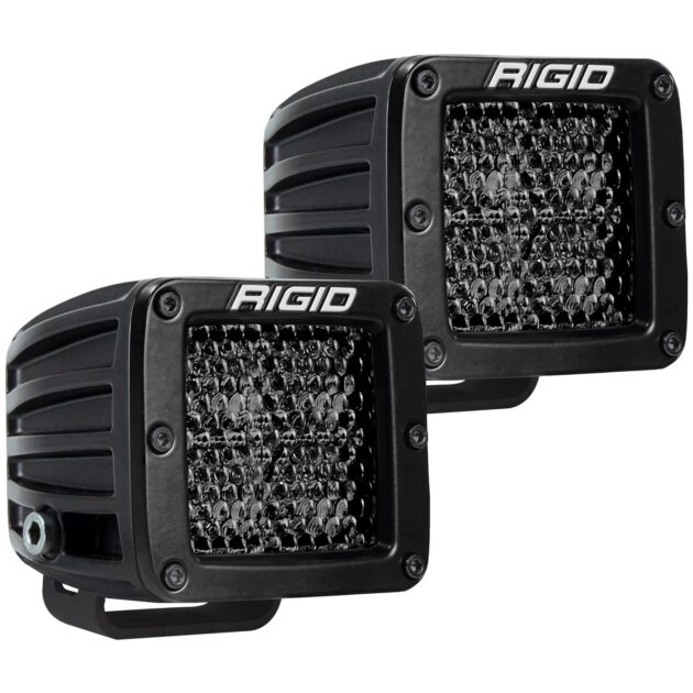 RIGID D-Series PRO Midnight Edition, Spot Diffused, Surface Mount, Pair