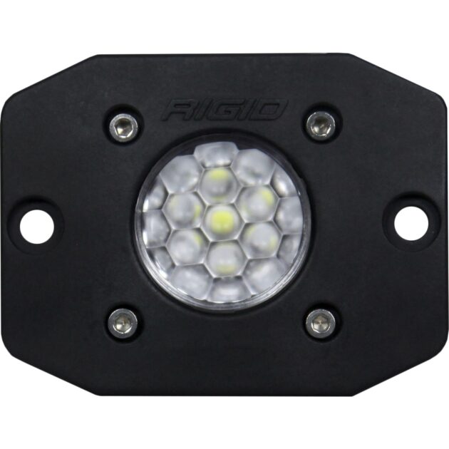 RIGID Ignite LED Light, Diffused Lens, Flush Mount, Black Housing, Single