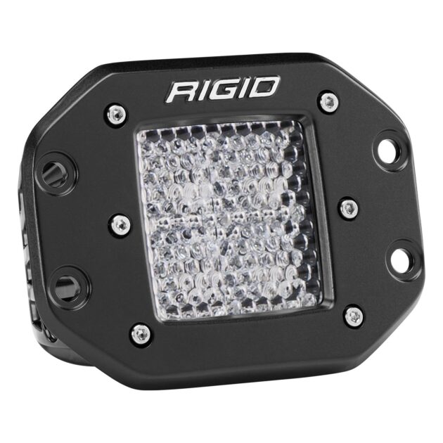 RIGID D-Series PRO LED Light, Diffused Lens, Flush Mount, Single