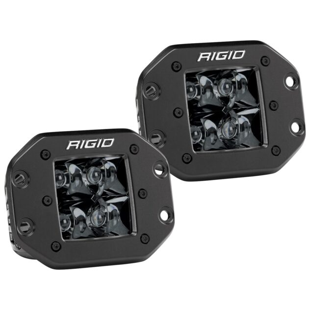 RIGID D-Series PRO Midnight Edition, Spot Optic, Flush Mount, Single