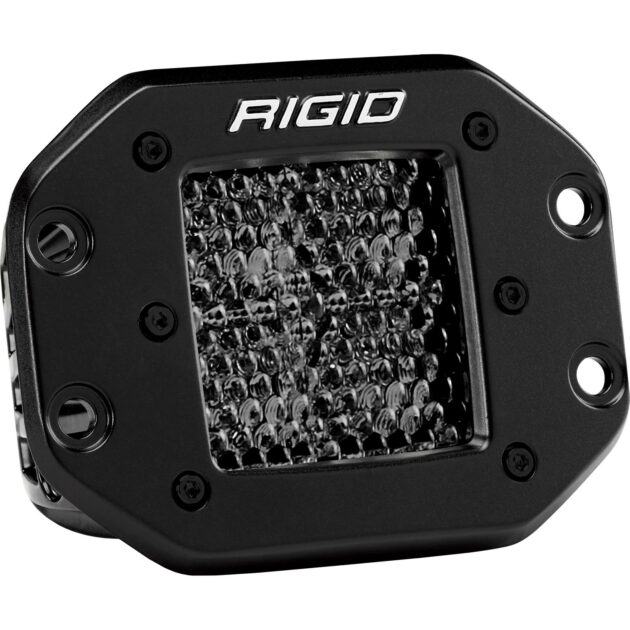 RIGID D-Series PRO Midnight Edition, Spot Diffused, Flush Mount, Pair