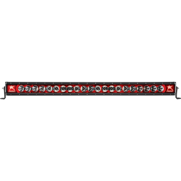 RIGID Radiance Plus LED Light Bar, Broad-Spot Optic, 40 Inch With Red Backlight