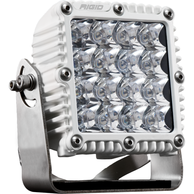 RIGID Q-Series PRO LED Light, Spot Optic, White Housing, Single