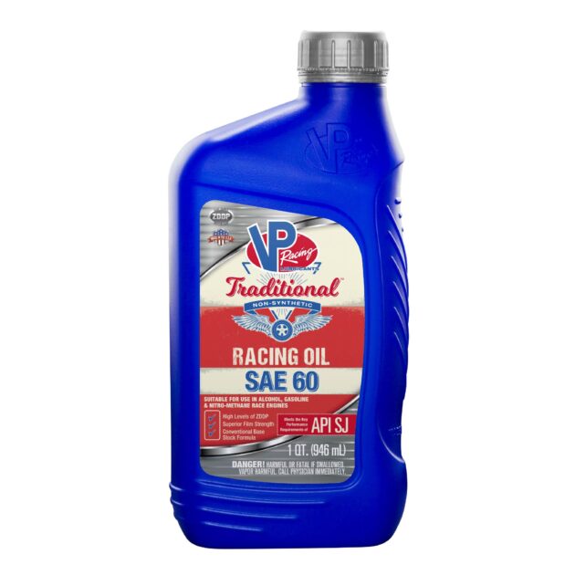 VP SAE 60 Traditional Non Syn Racing Oil Qt