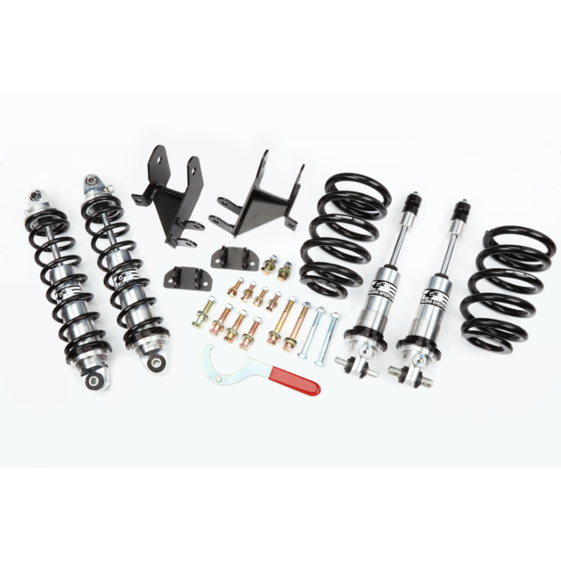 Coil-Over Kit, GM, 68-72 A-Body, SB, Single Adj. Bolt-on, front and rear.