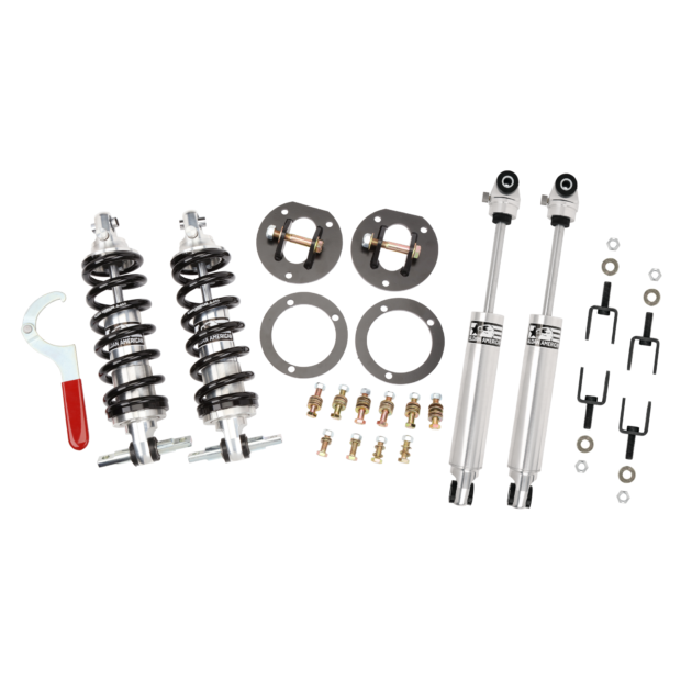 Suspension Package, Road Comp, 65-73 Ford, Coilovers with Shocks, BB, Kit