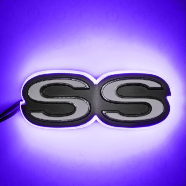 3095-007 - Chevy Camaro SS Illuminated Emblem - UV/Purple