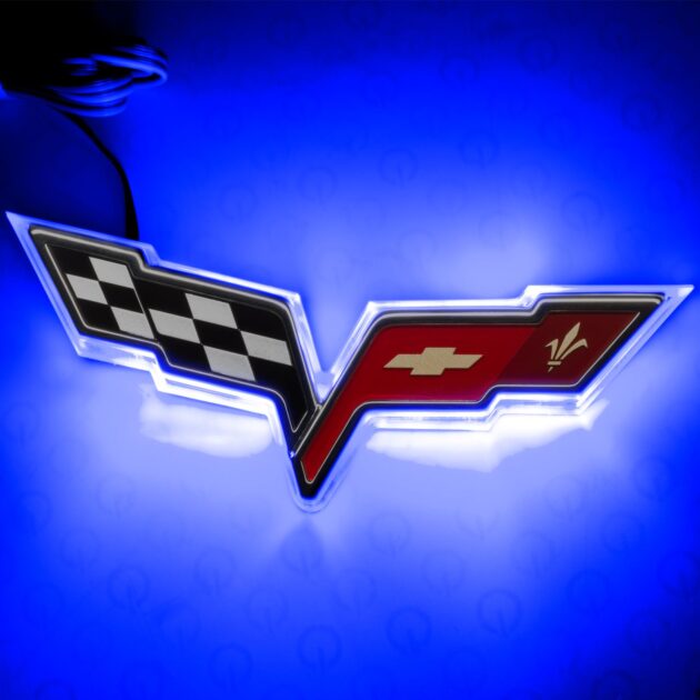 3098-002 - Chevy Corvette C6 Illuminated Emblem - Dual Intensity