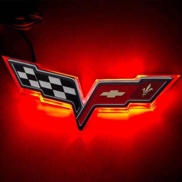 3098-003 - Chevy Corvette C6 Illuminated Emblem - Dual Intensity