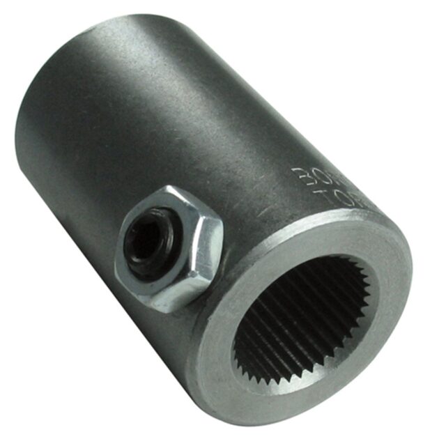 Borgeson - Steering Coupler - P/N: 312800 - Steel steering coupler. Fits 11/16 in.-40 Spline X 3/4 in. Smooth bore.