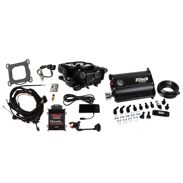 FiTech - Go EFI Classic Black 650 HP EFI System With Force Fuel Delivery Master Kit