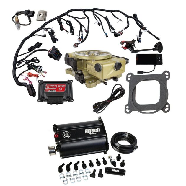 Retro LS 650 HP Classic Gold EFI System With Force Fuel Delivery Master Kit