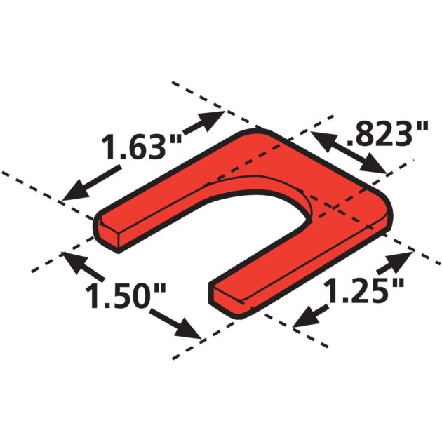 PREVOST CASTER SHIMS 1/16" (6)