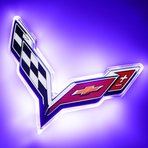 3655-007 - Corvette C7 Rear Illuminated Emblem - Dual Intensity